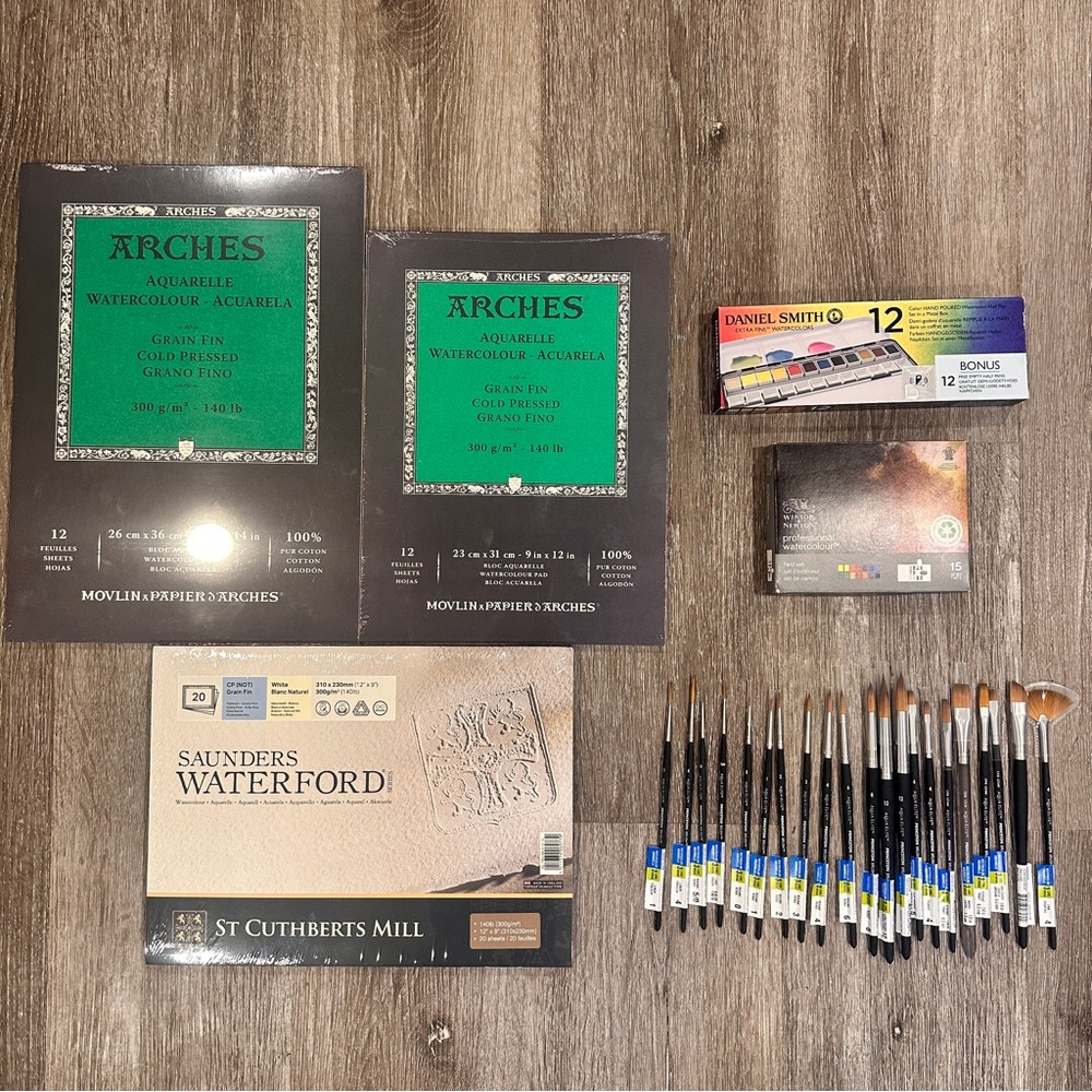 Arches Watercolor Paper and Daniel Smith Paint Set